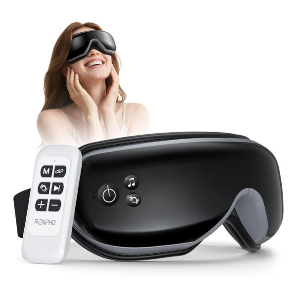 Heated Remote Control Eye Massager Stress Relief Sleep Mask