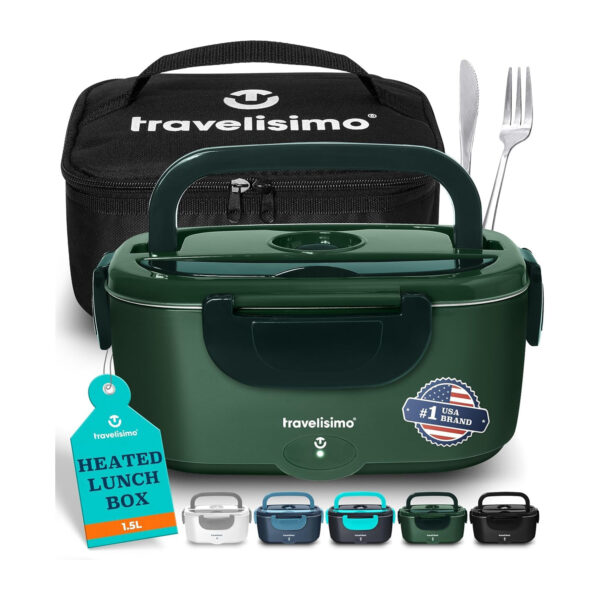 Portable 100W Electric Heating Lunch Box Stainless Steel Food Warmer