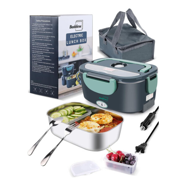 Portable 80W Heated Lunch Box 304 Stainless Steel Portable 80W Heated Lunch Box 304 Stainless Steel