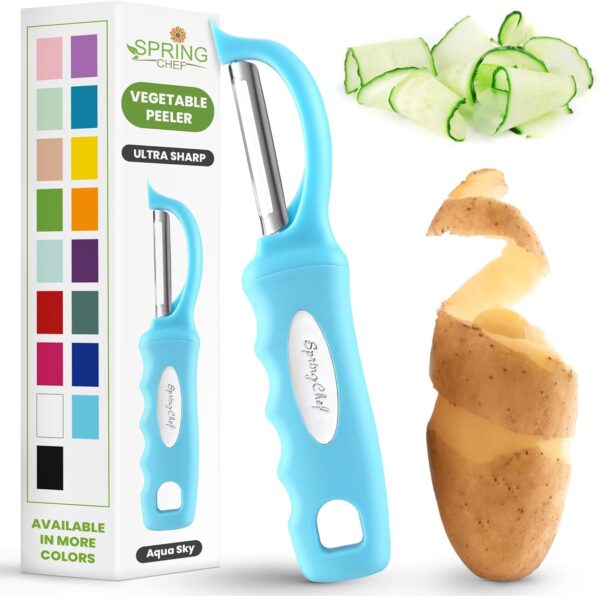 Swivel Vegetable Peeler Sharp Stainless Steel Blade Soft Grip Kitchen Fruit Potato Peeler