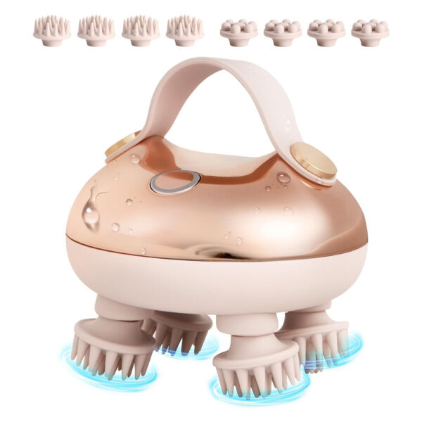 Waterproof Rechargeable Electric Scalp Massager Portable Head Relax Scratcher